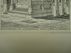 Monument to Archbishop Grey at York Cathedral , York, England, UK, 1874, Unknown
