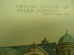 Freeman College of Applied Sciences , Inglewood, CA, 1888, Curlett, Eisen & Cuthbertson