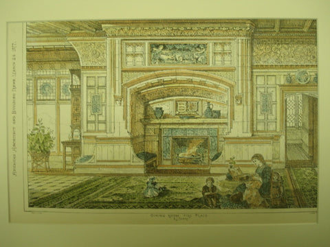 Dining Room Fire Place , 1877, B. J. Talbert