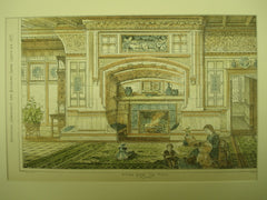 Dining Room Fire Place , 1877, B. J. Talbert