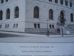 Maryland Institute, Baltimore, MD, 1908, Messrs. Pell & Corbett