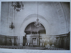 Interior of Rodef Sholem Synagogue , Pittsburgh, PA, 1908, Messrs. Palmer & Hornbostel