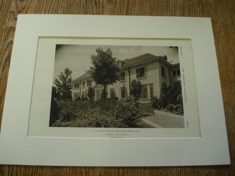 House of Dr. A.M. Cole, Indianapolis, IN, 1927, Herbert Foltz