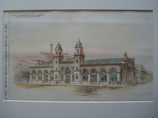 Springfield City Market , Springfield , MA, 1895, Gardner, Pyne & Gardner