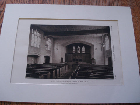 Boulevard Congregational Church, Detroit, MI, 1927, Lancelot Sukert