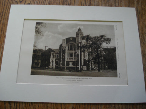 Boulevard Congregational Church, Exterior, Detroit, MI, 1927, Lancelot Sukert