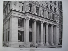Entrance to the American Surety Building, Broadway, New York, NY, 1896, Bruce Price