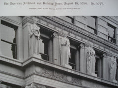 Entrance to the American Surety Building, Broadway, New York, NY, 1896, Bruce Price