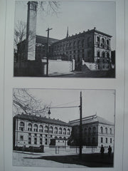 Rear Views of the Public Library , Providence, RI, 1900, Stone, Carpenter & Willson