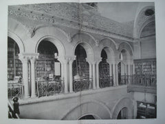 Gallery of Reading-Room: State Library of the New York Capital, Albany, NY, 1898, H.H. Richardson