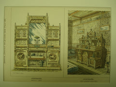 Two Sideboards , 1877, Morlock & Bayer and Ferry & Gardner