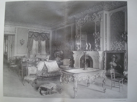 Parlor: Catholic Club-House on West Fifty-Ninth Street , New York, NY, 1895, William Schickel & Co