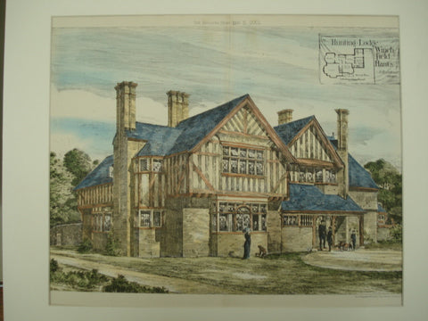 Hunting Lodge in Winchfield, Hampshire, England, UK, 1883, T. E. Collcutt