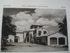 House of George A. Varney, Exterior, Coconut Grove, FL, 1927, Walter C. De Garmo