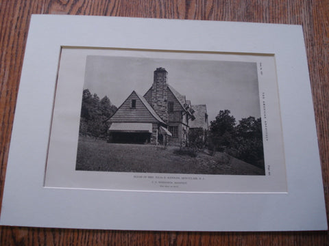 House of Mrs. Julia D. Hawkins, Montclair, NJ, 1927, C.C. Wendehack