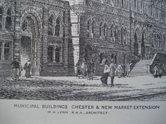 Municipal Buildings on Chester & New Market Extension , England, UK, 1881, W.H. Lynn