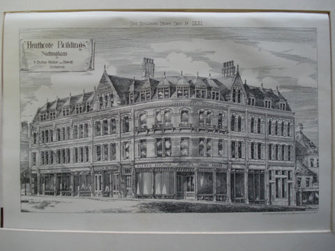 Heathcote Buildings , Nottingham, England, UK, 1881, S. Dutton Walker and Howitt