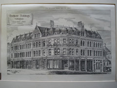 Heathcote Buildings , Nottingham, England, UK, 1881, S. Dutton Walker and Howitt