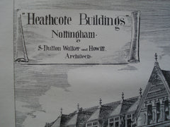 Heathcote Buildings , Nottingham, England, UK, 1881, S. Dutton Walker and Howitt