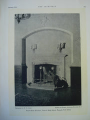 Board Room Fireplace in the Teaneck High , Teaneck, NJ, 1930, Hacker and Hacker