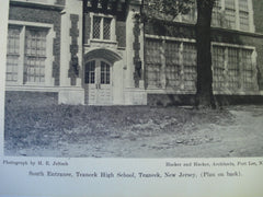 South Entrance of the Teaneck High School, Teaneck, NJ, 1930, Hacker and Hacker