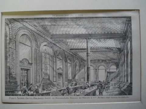 First Avenue Hotel , Holborn, London, England, UK, 1884, Wilcock & Co., Archer and Green