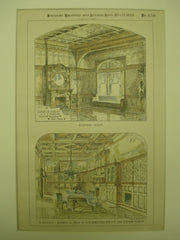 Dining Room in the House of L. M. Hornthal , New York, NY, 1888, Carrere and Hastings