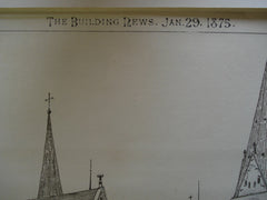 Cathedral of Augsburg , Augsburg, Bavaria, Germany, EUR, 1875, Drawn by J. Tavenor Perry