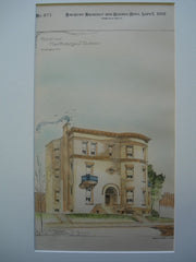 House for Mrs. Florinda J. Tilford , Washington, DC, 1892, C.B. Keferstein