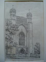 Thonrey Abbey Church , Cambridgeshire, England, UK, 1875, Unknown