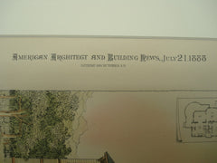 House for C. A. Wilkinson, Esq., Binghamton, NY, 1888, T. I. Lacey & Son