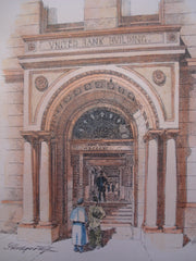 United Bank Building Entrance , Portland, OR, 1892, J. Hodgson Jr.