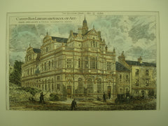 Alternative Design for the Cardiff Free Library and School of Art , Cardiff, Wales, UK, 1880, James Seward & Thomas