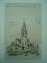 First Presbyterian Church , Peoria, IL, 1888, Warren H. Hayes