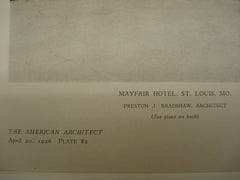 Mayfair Hotel , St. Louis, MO, 1926, Preston J. Bradshaw