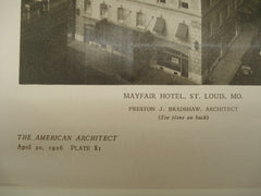 Exterior of the Mayfair Hotel , St. Louis, MO, 1926, Preston J. Bradshaw