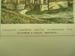 House and Studio of Hal Ludlow , Chalcot Gardens, South Hampstead, London, England, UK, 1883, Batterbury & Huxley