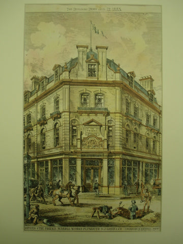 Offices of the Phoenix Marble Works , Plymouth, Devon, England, UK, 1883, Herbert A. Gribble