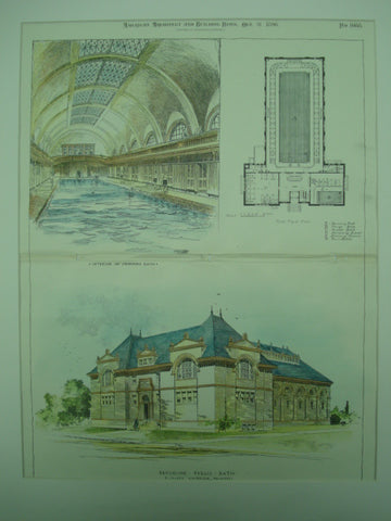 Brookline Public Bath, Brookline, MA, 1896, F. Joseph Untersee