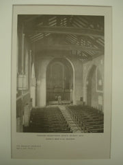 Interior of the Redeemer Presbyterian Church , Detroit, MI, 1926, George D. Mason & Co.