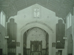Interior of St. Luke's German Evangelical Lutheran Church , New York, NY, 1926, Edward L. Tilton & Alfred M. Githens