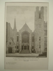 Exterior of St. Luke's German Evangelical Lutheran Church , New York, NY, 1926, Edward L. Tilton & Alfred M. Githens