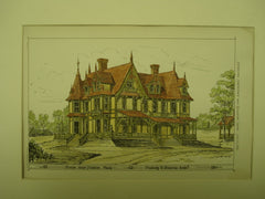 House near Boston, Boston, MA, 1876, Peabody & Stearns