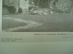 House of E. Ponchelet , Riverdale, NY, 1926, Frank J. Forster