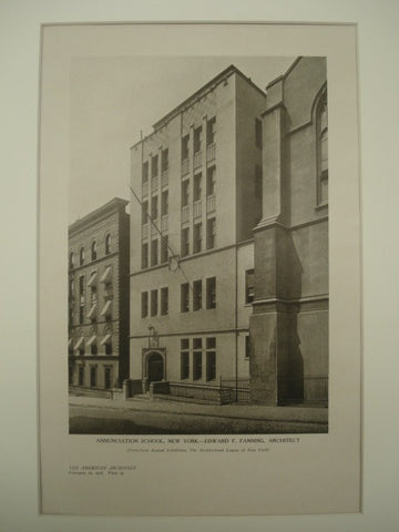 Annunciation School , New York, NY, 1926, Edward F. Fanning