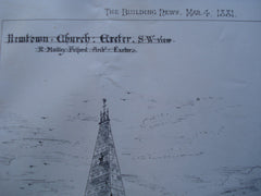 Newtown Church , Exeter, England, UK, 1881, R. Medleyt Fulford