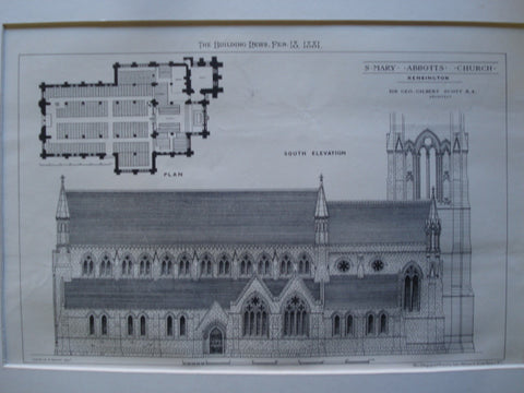 St. Mary Abbotts Church , Kensington, England, UK, 1881, Sir Geo. Gilbert Scott