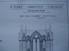 St. Mary Abbotts Church , Kensington, England, UK, 1881, Sir Geo. Gilbert Scott