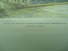 New Scotland Yard Police Station on Parliament Street , Westminster, London, England, UK, 1902, J. Dixon Butler
