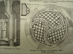 Sketches from Carlisle Cathedral , Carlisle, Cumbria, England, UK, 1881, W. Canning